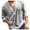Grey, variant on Men's Summer Fashion Casual Tie-in Sleeves Shirt - Loose Fit, Drawstring, Solid Color, Cotton