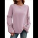 thumbnail image 1 of Blusas de Larga Acampanadas y Holgadas para Mujer, Otoño e Invierno 2025, Temperamentales, para Mujer Rosa XL, 1 of 10