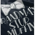 thumbnail image 4 of Grandma's Stud Muffin Cute Bow Tie Youth T Shirt Tee Boys Infant Toddler Brisco Brands 6M, 4 of 5