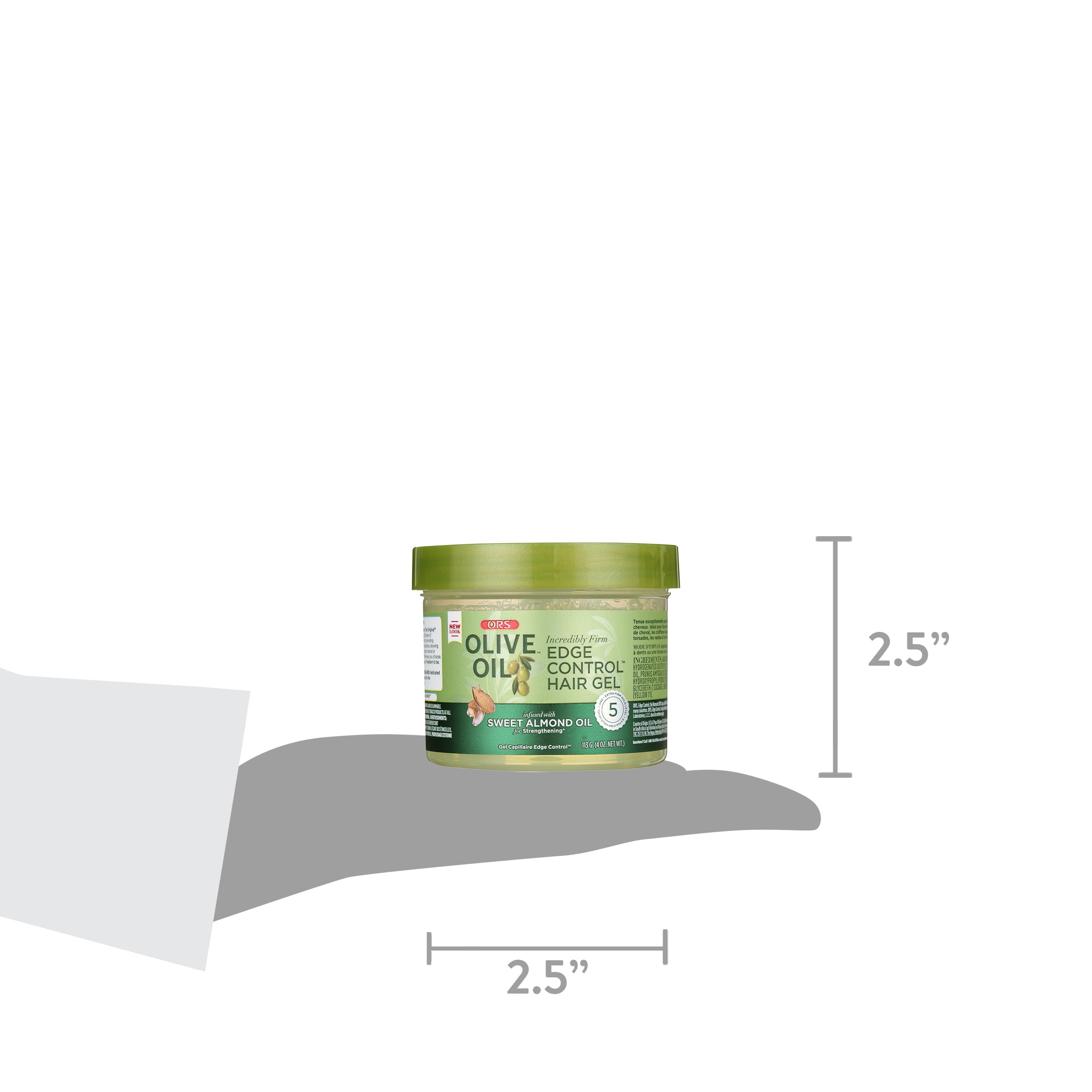 (3 pack) ORS Olive Oil Edge Control Hair Gel, Natural Hair Types, Strengthening, Unisex