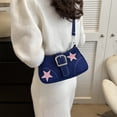 thumbnail image 3 of 6664 Bolso Mujer Cruzado Un Hombro Con Cadena Dulce Y Genial Y2k (azul) Azul, 3 of 9