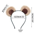 thumbnail image 2 of Uxgjfwu Soft Movable Cute Bear Ear Headband, Fuzzy Funny Design, Decorative Hair Accessory for Festivals, Parties, Celebrations And Photo Use, 2 of 8