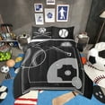 thumbnail image 2 of Sports Bedding Twin Size Baseball Comforter Set, Baseball Print Reversible Duvet Insert Ball Game Quilt Comforter, Baseball Field Bedding Comforters & Sets, 2 of 4