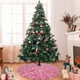 thumbnail image 7 of Sikiie Pink Glitter 30-48 inches {designName} Print Christmas Tree Skirt Snowman Xmas Tree Skirt with Edge Christmas Decorations for Holiday Party-48", 7 of 7