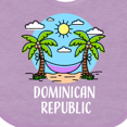 thumbnail image 4 of Inktastic Summer Vacation in the Dominican Republic Boys or Girls Baby Bib, 4 of 4