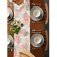 thumbnail image 5 of Table Runner Watercolor Abstract Coral Table Decoration for Kitchen Dinning Red Ocean Plants Table Decoration for Indoor Outdoor Party Wedding Decor 13x72inch, 5 of 7