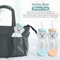thumbnail image 7 of The 730 Project Honey Bear Straw Cup for Toddlers, Therapy Set Baby Bottle, 8 oz, Aqua/Peach, 2 Pack, 7 of 7
