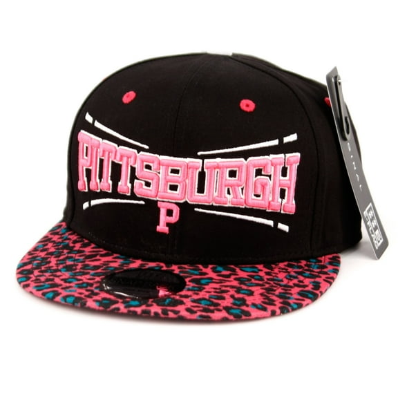 E-Flag Pittsburgh Two Tone Plastic Snapback Adjustable Plastic Snap Back Hat/Cap Animal Print Visor