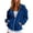 Navy #35, variant on WULMLEO Womens Velour Zip Up Hoodie Long Sleeve Fall Oversized Hooded Sweatshirt Y2K Jacket 2026 Soft Warm Fashion Sweaters with Pockets Red S