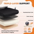 thumbnail image 2 of Vyrox Mid-Back Mesh Office Chair Set of 2, Ergonomic Desk Chair with Lumbar Support, Adjustable Swivel Task Chair for Home Office, Black, 2 of 7