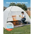 thumbnail image 4 of Portable Paint Booth Tent, 115.35 x 90.55 x 74 inch Painting Tent Station, Spray Shelter with Built-in Floor & Mesh Screen, Large Space, Oxford Spray Painting Tents for Cupboard, Chairs, Tables, 4 of 9