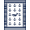 Navy Blue Ivory, Pattern 4, variant on ODIKA 8'x10' Washable Area Rug And Whale Motif With Vintage Compass Accents Nautical Anchor Refined Structured for Dining Room, Large Office, Lounge, Non-Slip Chair-Friendly Mat