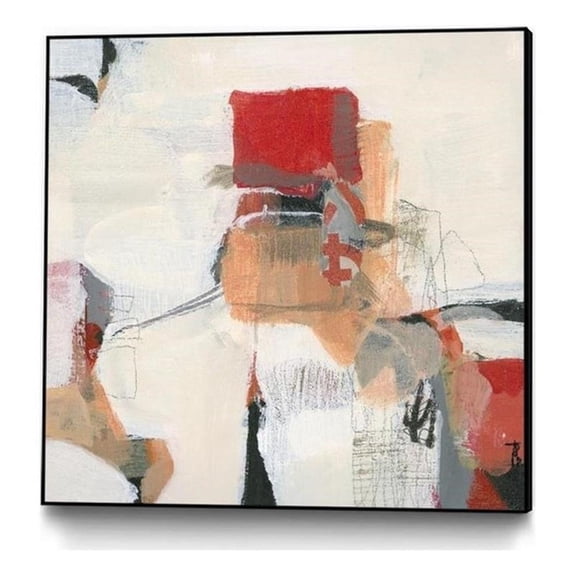 Giant Art Canvas  30x30 Bay Bridge I Framed in Multi-Color