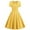 Yellow, variant on Lindreshi Fall Dresses for Women Homecoming Dresses Fashion Women's Sleeve Print Short Sleeve Turndown Collar Retro Mini Dress