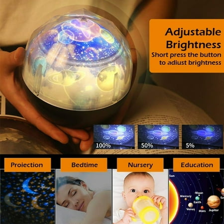 Night Lights for Kids Multifunctional Universe Night Light Star Projector Lamp Best Gift for a Baby s Bedroom 5 Sets...