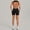 Black, variant on Women Short Jumpsuit Backless Scrunch Butt Workout Rompers V Back Yoga One Piece Unitards Sleeveless Gym Bodycon