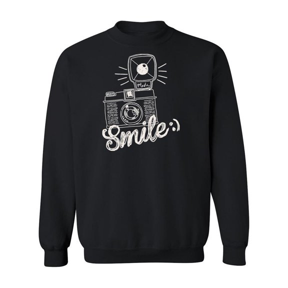 Smile! Vintage Camera Sweatshirt Men -Image by Shutterstock, Male 3X-Large