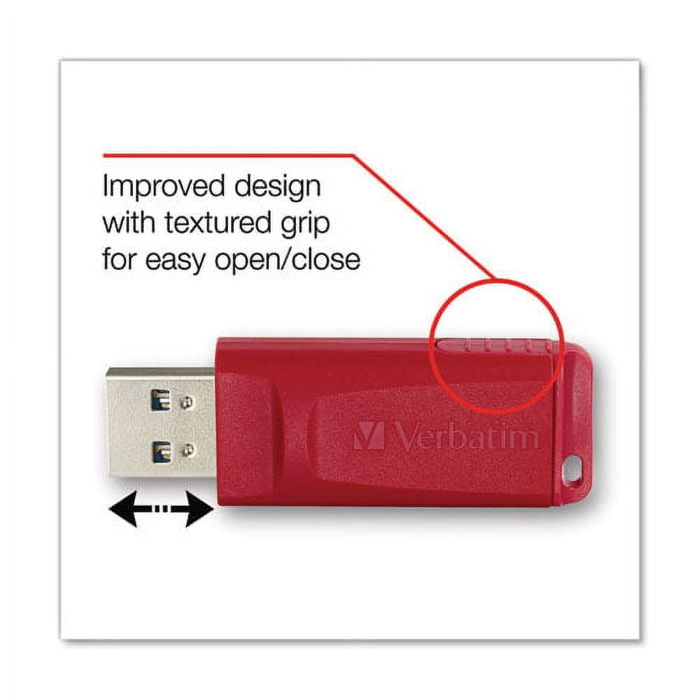 "Store 'n' Go Usb Flash Drive, 16 Gb, Assorted Colors, 4/pack | Bundle of 5 Packs"