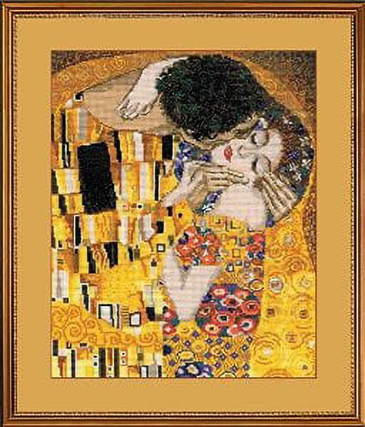 RIOLIS Counted Cross Stitch Kit 11.75"X13.75"-The Kiss/G.Klimt's Painting (14 Count)