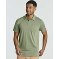 thumbnail image 3 of Real Essentials 3 Pack: Men's Short Sleeve Pocket Polo Shirt Dry-Fit Performance Tactical Golf (Available In Big & Tall), 3 of 7
