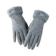 thumbnail image 1 of Guardurnaity 1 par de guantes para mujer, manopla térmica de terciopelo para exteriores con pantalla táctil, manopla cálida, calentador de manos guantes y mitones Gris, 1 of 6