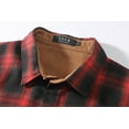 thumbnail image 4 of SSLR Flannel Shirts for Men, Long Sleeve Button Down Shirt Lightweight Plaid Brushed Casual, 4 of 8