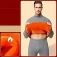 thumbnail image 2 of Blekii Thermal Underwear Set for Men & Women, High Neck Winter Base Layer, Gold Fleece Lined Warm Top & Pants, Thickened Cold Protection Set, Ideal for Seniors Or Outdoor Work, Full, 2 of 8