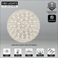 thumbnail image 2 of Wintergreen Lighting LED Starlight Sphere, LED Light Ball Sphere Light, Christmas Light Ball, Christmas Decoration (180 Lights, 10", Warm White), 2 of 4
