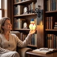thumbnail image 3 of Library Lantern Mini Bookshelf Lamp Multifunctional Decorative Bookshelf Cute Lantern Decorative Library Hanging Resin Lighting, Miniature Halloween Vintage Patchwork Reading Book LED Nightlight, 3 of 7