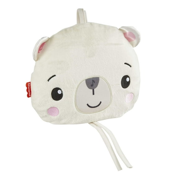 Fisher-Price Lights & Lullabies Polar Bear Soother Crib-Attach Baby Sound Machine with Music, Infant