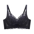 thumbnail image 2 of YWDJ Full Coverage Bras for Women Wide Straps Push up No Wire Comfort Straps Support Lace Bralette Breathable Soft Bra for All Shapes Sagging Breasts Black M, 2 of 5