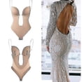 thumbnail image 4 of Faja sin espalda para mujer, moldeador de cuerpo con cuello en V profundo para vestido con espalda baja, 4 of 4