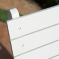 thumbnail image 3 of Vicaro Outdoor Acacia Wood Foldable Dining Chairs, Set of 2, White Finish, 3 of 8