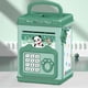 thumbnail image 5 of Caja de ahorro de dinero para niños, caja de seguridad con huella dactilar, contraseña, manual de dibujos animados, alcancía electrónica educativa verde, 5 of 14