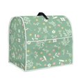 thumbnail image 3 of ZIATUBLES Stand Mixer Cover Washable Dust Proof Kitchen Appliance Cover with Front Pockets and Top Handle Multi-Functional Kitchen Decor Accessories, Floral Foliage Green, 3 of 7