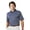 Navy/Ivory, variant on Monterey Club Men's Segundo Stripe Texture Golf Polo Shirt #1624