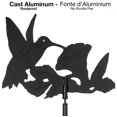 thumbnail image 4 of Klassen Bronze Hummingbird Garden Weathervane, Black, 4 of 6