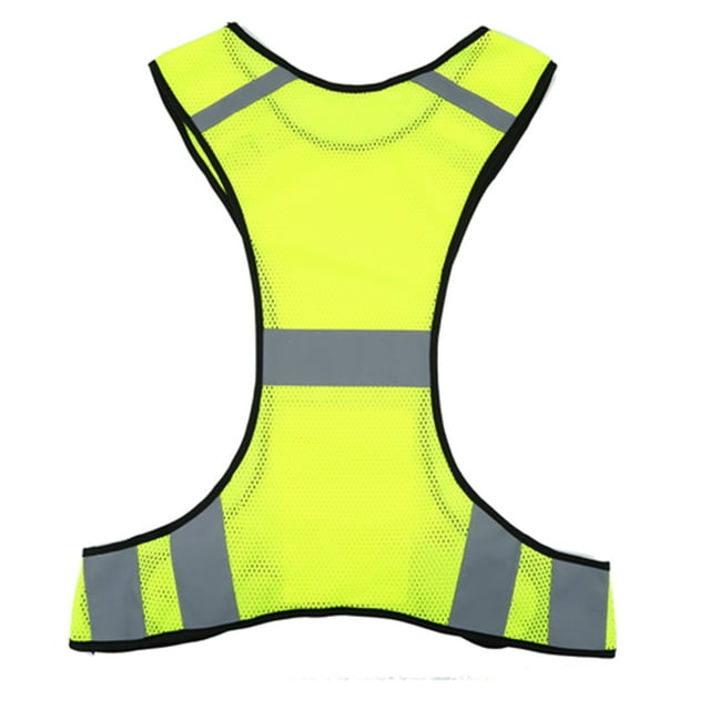 Chaleco de seguridad reflectante de alta visibilidad, ropa de seguridad para correr de noche, cintura ajustable (lima)