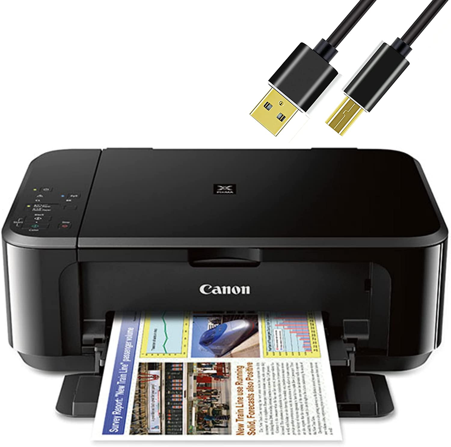 smerte national Globus Canon Wireless Color Inkjet Printer Print Copy Scan and Mobile Device  Printing, USB Connect, Black - Walmart.com