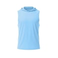 thumbnail image 5 of Rvasteizo Kids Long Sleeve Shirt Solid Sleeveless Hooded Crew Neck Tank Top for 5 to 15 Years Boys Girls Summer Sport Wear, 5 of 5