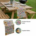 thumbnail image 5 of Sunflower Vintage Table Runner - 36 Inch Long, Kitchen Dining Table Runner Dresser Scarves, Colorful Flowers Summer Botanical Retro Art Farmhouse Decor for Coffee Tables Wedding Party Banquet, 5 of 8