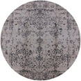 thumbnail image 1 of Ahgly Company Machine Washable Indoor Round Industrial Modern Silver Pink Area Rugs, 5' Round, 1 of 7