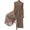 Brown, variant on Qonioi Jumpsuit for Women, Womens Linen Short Sleeve Wide Leg Jumpsuit Loose Round-Neck Overall Casual Button Decor Plus Size Long Pant Romper