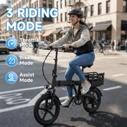 14IN Portable Folding Ebike 20mph 500W Motor 30 mile High Energy Storage Removable Battery,clearance sale Electric bicycle for adults ,UL 2849