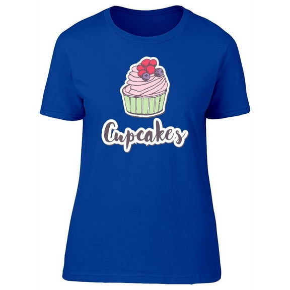 Berry Cupcakes T-Shirt Women -Image by Shutterstock, Female XX-Large