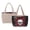 Black - Skull Rose, variant on ZUXONGSY Skull Rose Print Fashion Reversible Tote Bag for Women – Lightweight Quilted Shoulder Bag with Trendy Prints & Classic Side, Camel
