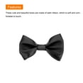 thumbnail image 4 of Uxcell 100Pcs Black Bow Ties 1.5"x1" Mini Bowknot for Crafting Little Satin Bows Bulk, 4 of 5