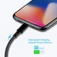 thumbnail image 5 of Cable USB C a Lightning Paquete de 5 Cargador de iPhone de 3/3/6/6/10 pies Cable de carga rápida con certificación Apple MFi Compatible con iPhone 14/13/12/11/XS/XR/X/8 - Negro, 5 of 5