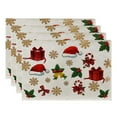 thumbnail image 2 of HomeNest 4 Pcs Napperon de Noël en Coton et Lin Nappe Thermique Tapis de Table de Cuisine, 2 of 2
