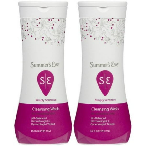 summer's eve feminine wash for sensitive skin, 15 oz, 2 pk